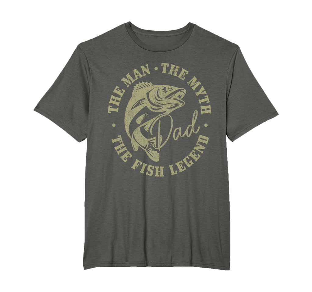 Fishing Dad Myth Fish Legend Fisherman T-Shirt - Graphic Print for Adults - T-Shirt, Sweatshirt, Hoodie