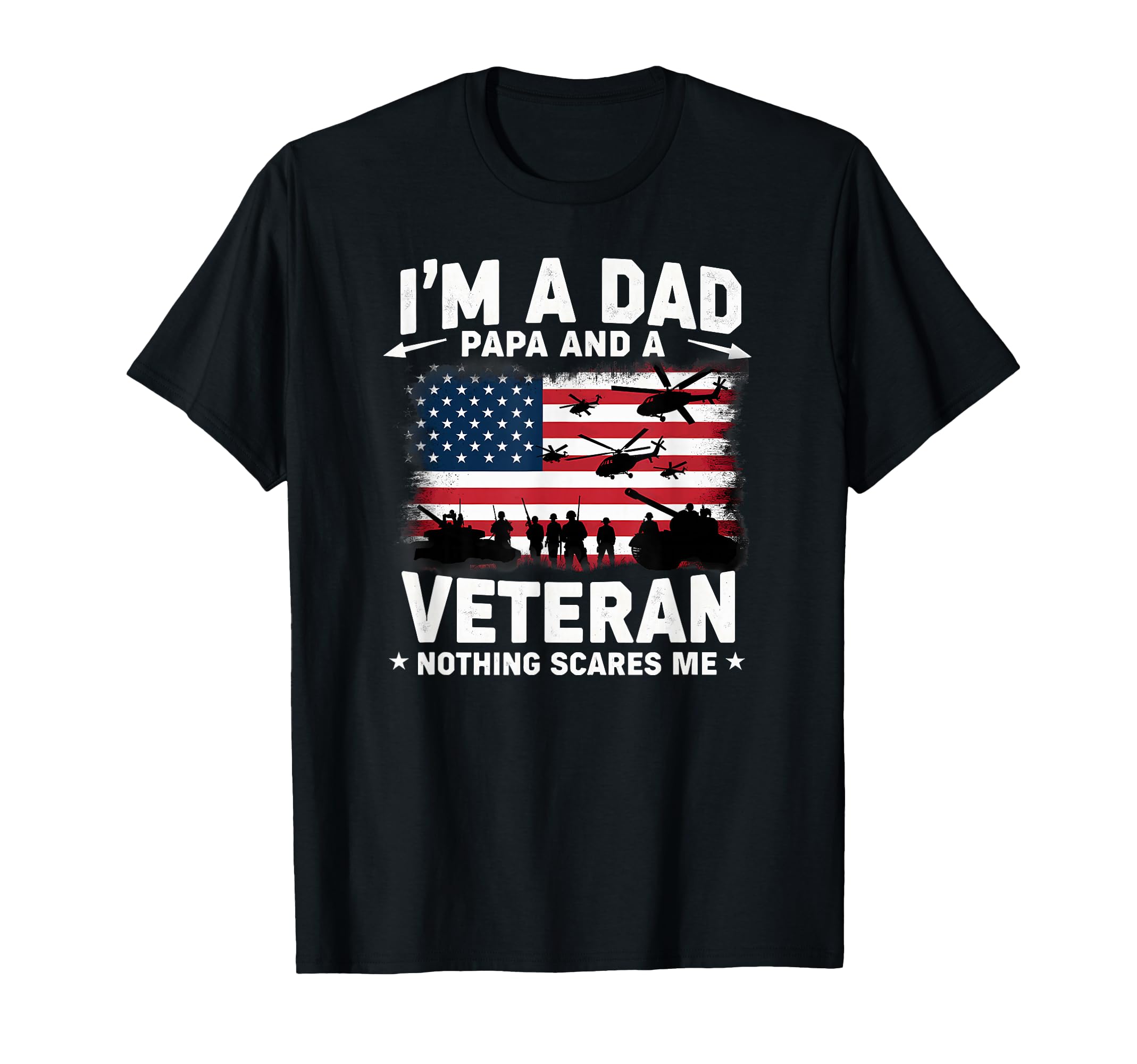 Us Flag Im Dad Papa Veteran Grandpa T-Shirt - Trendy Graphic Men Women - T-Shirt, Sweatshirt, Hoodie