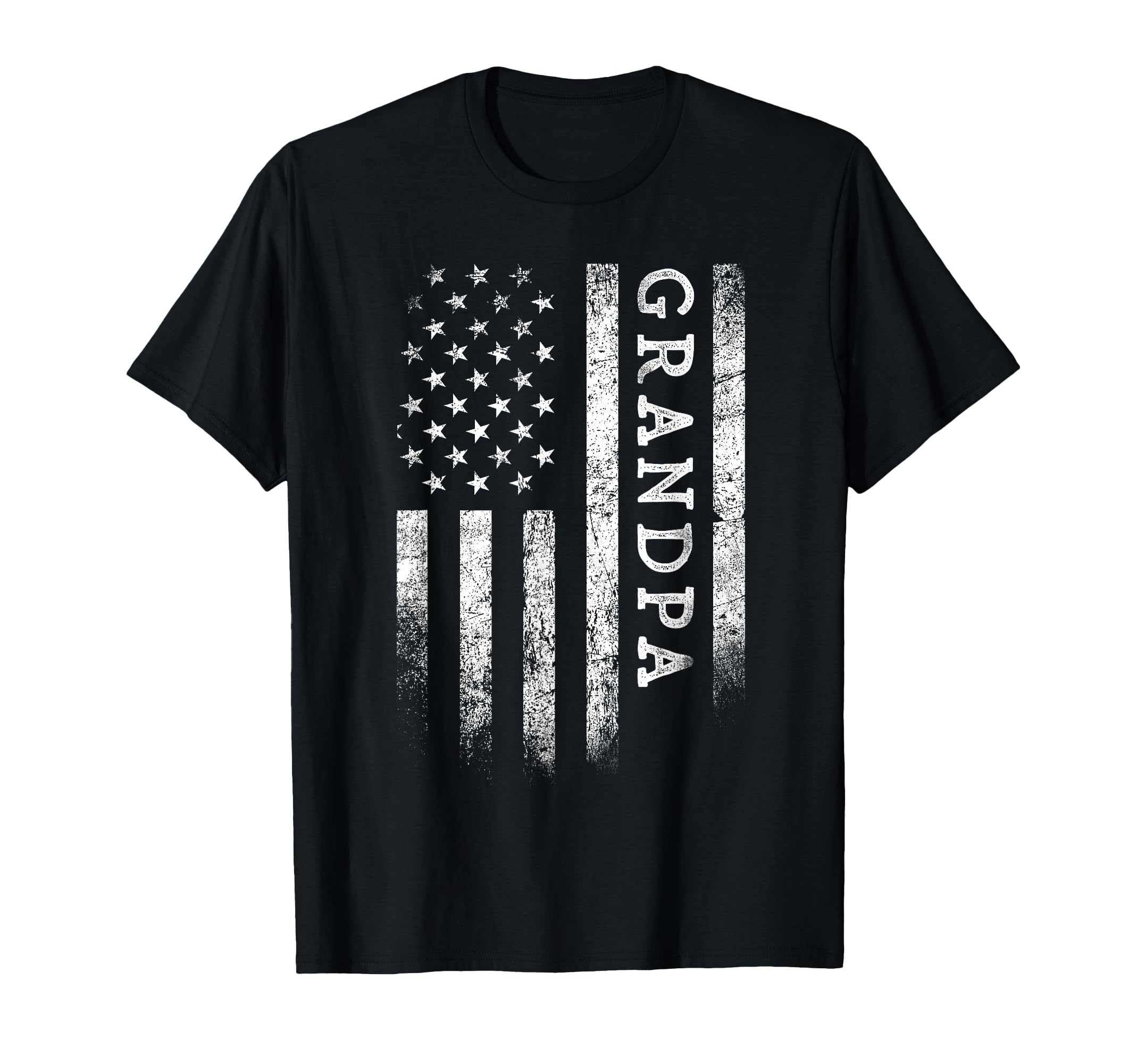 Grandpa American Flag Grandpa Gifts T-Shirt - Custom Art Print for Adults - T-Shirt, Sweatshirt, Hoodie