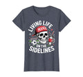 Soccer Mama Living Life Sidelines Skeleton T-Shirt - Unique Graphic Unisex - T-Shirt, Sweatshirt, Hoodie
