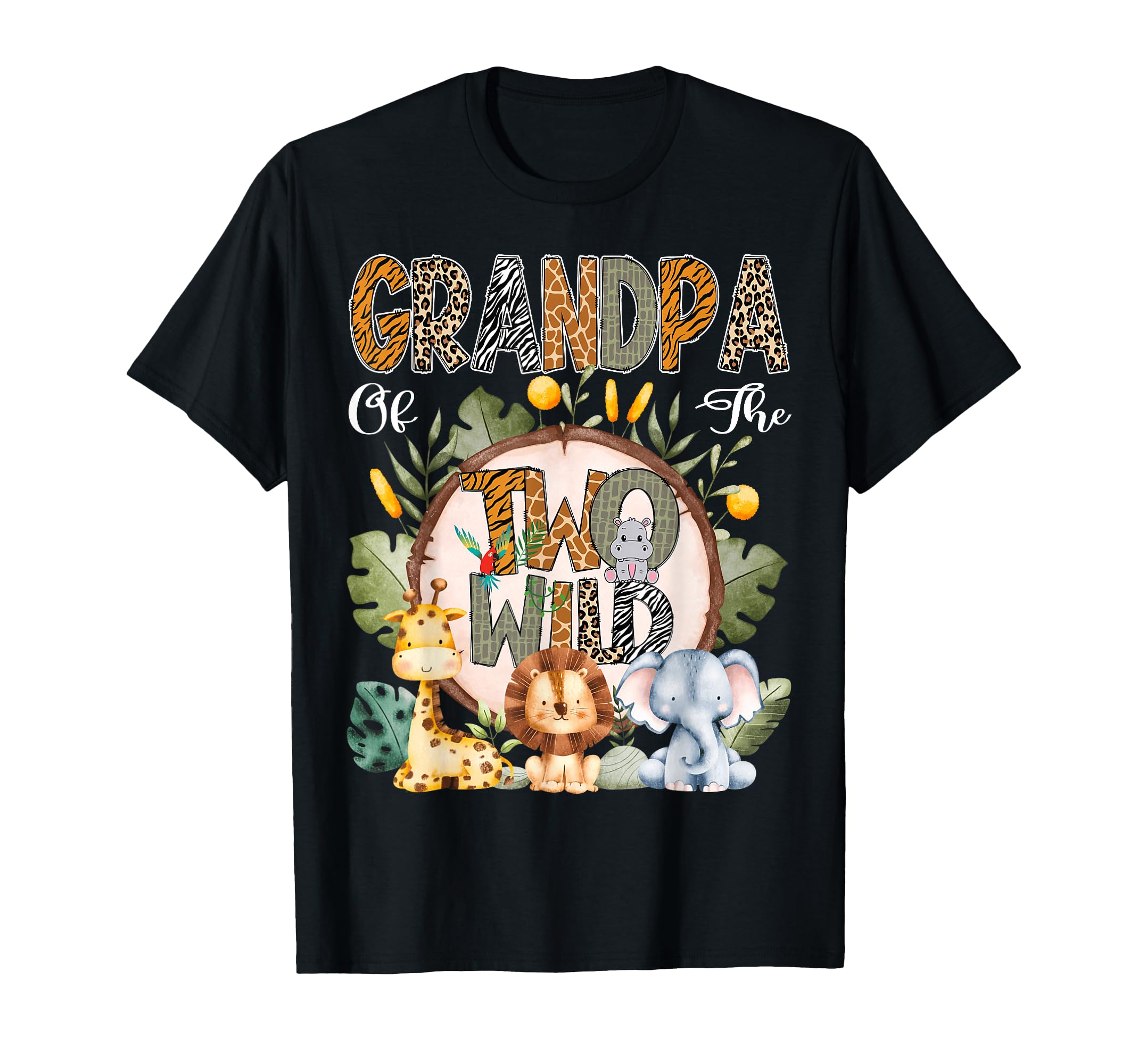 Grandpa Two Wild Animal Safari 2Nd T-Shirt - Unique Graphic Men Women - T-Shirt, Sweatshirt, Hoodie