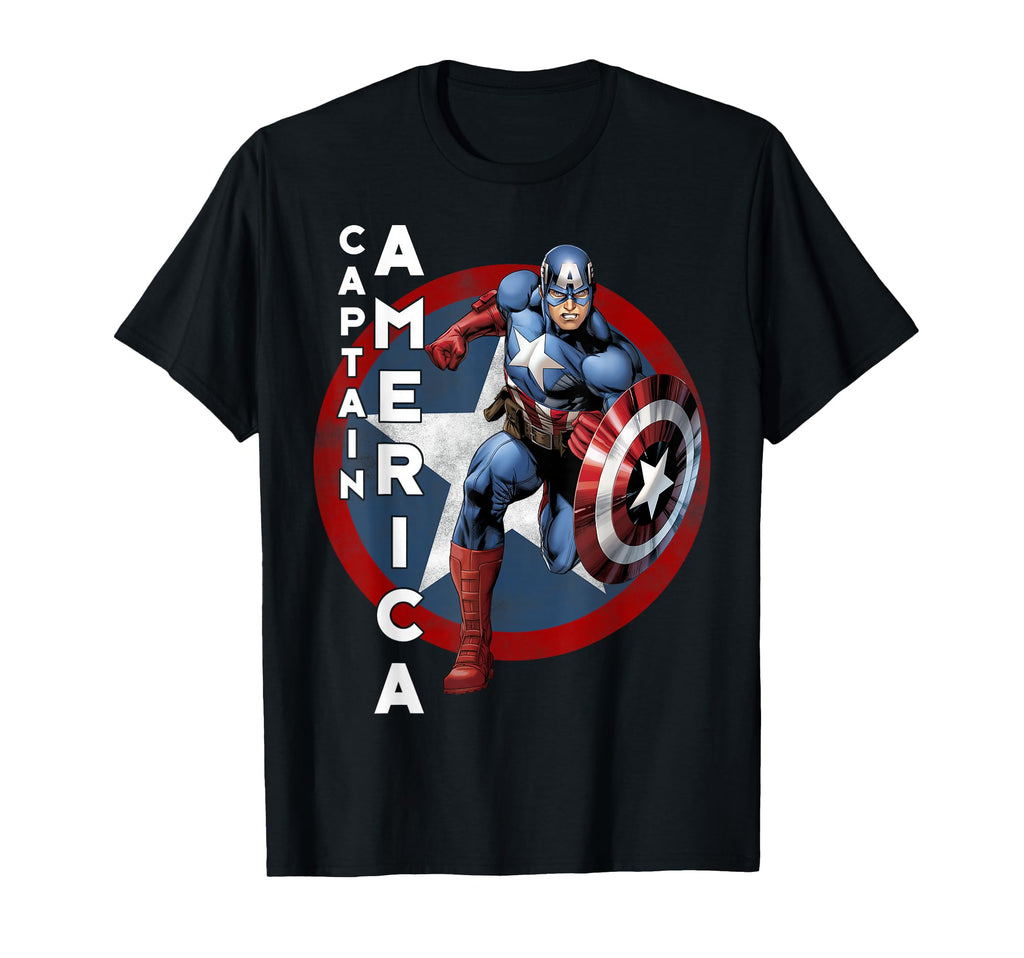 Marvel Avengers Captain America T-Shirt - Graphic Print for Adults - T-Shirt, Sweatshirt, Hoodie