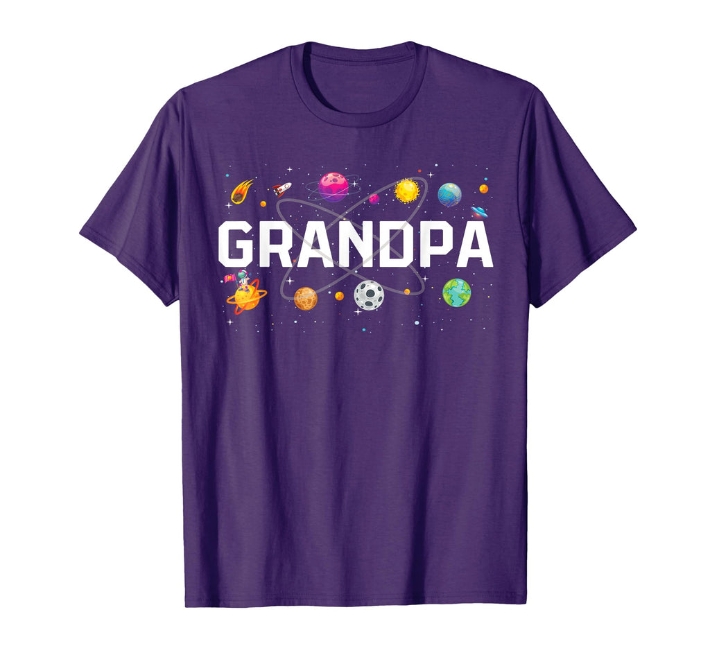 Grandpa Outer Space Birthday T-Shirt - Casual Everyday Wear for Adults - T-Shirt, Sweatshirt, Hoodie