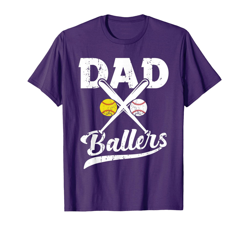 Dad Ballers Dad Baseball And T-Shirt - Minimalist Print for Adults - T-Shirt, Sweatshirt, Hoodie