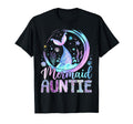 Mermaid Auntie Funny Birthday Party T-Shirt - Aesthetic Graphic for Adults - T-Shirt, Sweatshirt, Hoodie