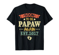 Mens Soon To Be Papaw Est 2027 Dad T-Shirt - Trendy Graphic for Adults - T-Shirt, Sweatshirt, Hoodie