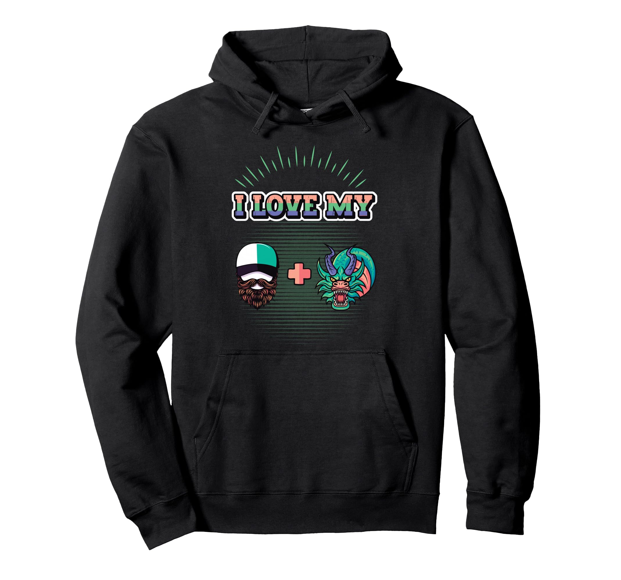 I Love My Bearded Dragon Hoodie - Casual Everyday Wear Unisex - T-Shirt, Sweatshirt, Hoodie