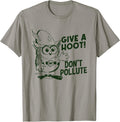 Funny Owl Pun, Don't Pollute Apparel, Give a Hoot - Adult & Kids T-Shirts, Sweatshirts & Hoodies apparel design preview 1
