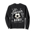 Soccer Aunt Heart Football Sweatshirt - Casual Everyday Wear for Adults - T-Shirt, Sweatshirt, Hoodie