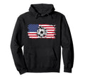 American Flag Soccer Soccer Hoodie - Custom Art Print Men Women - T-Shirt, Sweatshirt, Hoodie