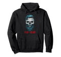 Fear And Respect Beard Bearded Skull Funny Hoodie - Unique Graphic Unisex - T-Shirt, Sweatshirt, Hoodie