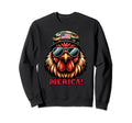 Usa Flag Chicken 4Th July Dad Father Sweatshirt - Trendy Graphic Unisex - T-Shirt, Sweatshirt, Hoodie