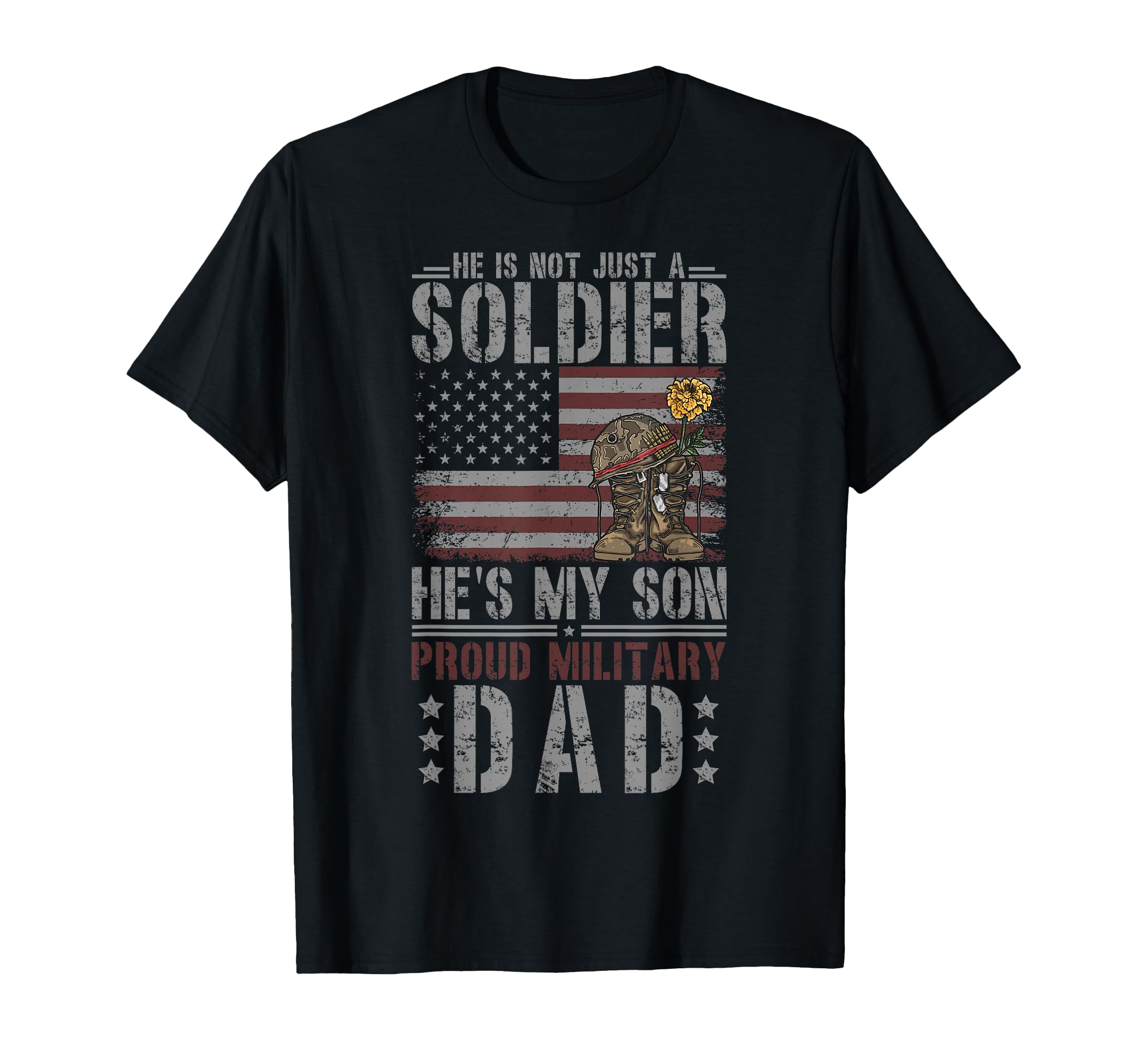 Proud Military Dad Military Father T-Shirt - Unique Graphic Men Women - T-Shirt, Sweatshirt, Hoodie