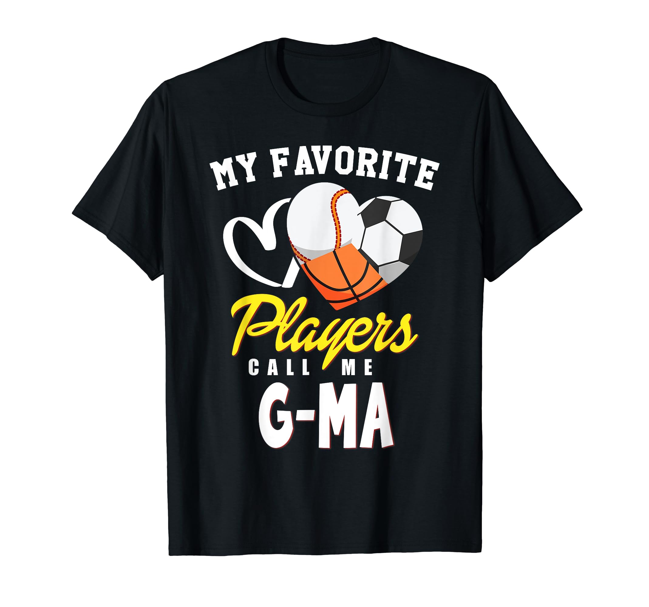My Favorite Players Baseball Soccer T-Shirt - Graphic Print Unisex - T-Shirt, Sweatshirt, Hoodie