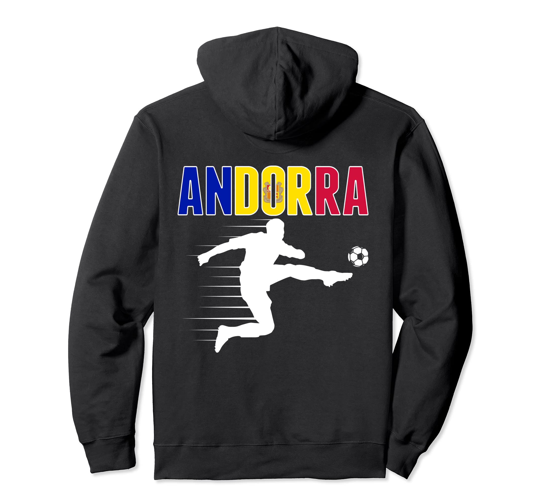 Andorra Soccer Fans Jersey Andorran Hoodie - Custom Art Print for Adults - T-Shirt, Sweatshirt, Hoodie