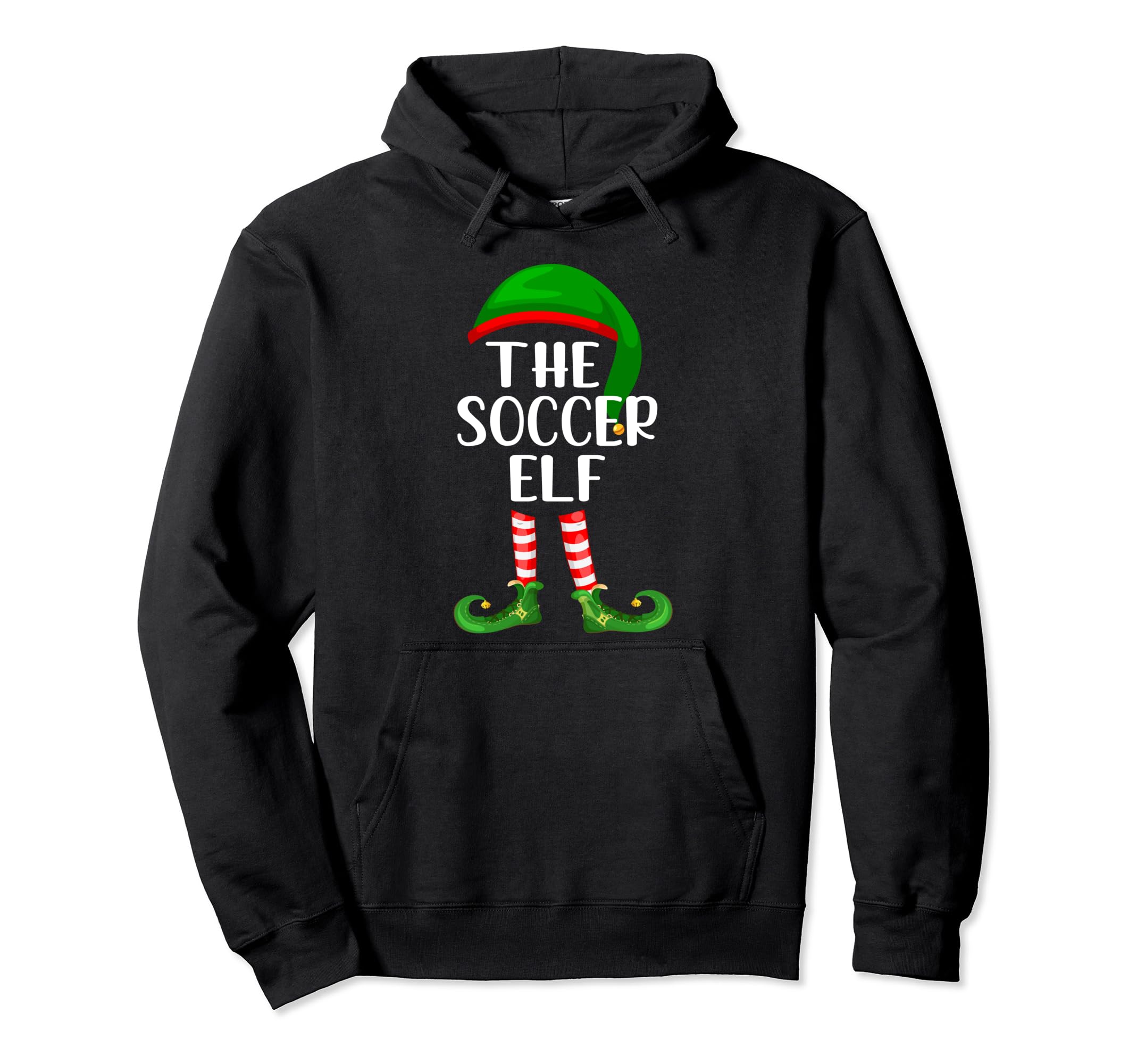 Matching Family Group Soccer Elf Hoodie - Novelty Apparel Men Women - T-Shirt, Sweatshirt, Hoodie