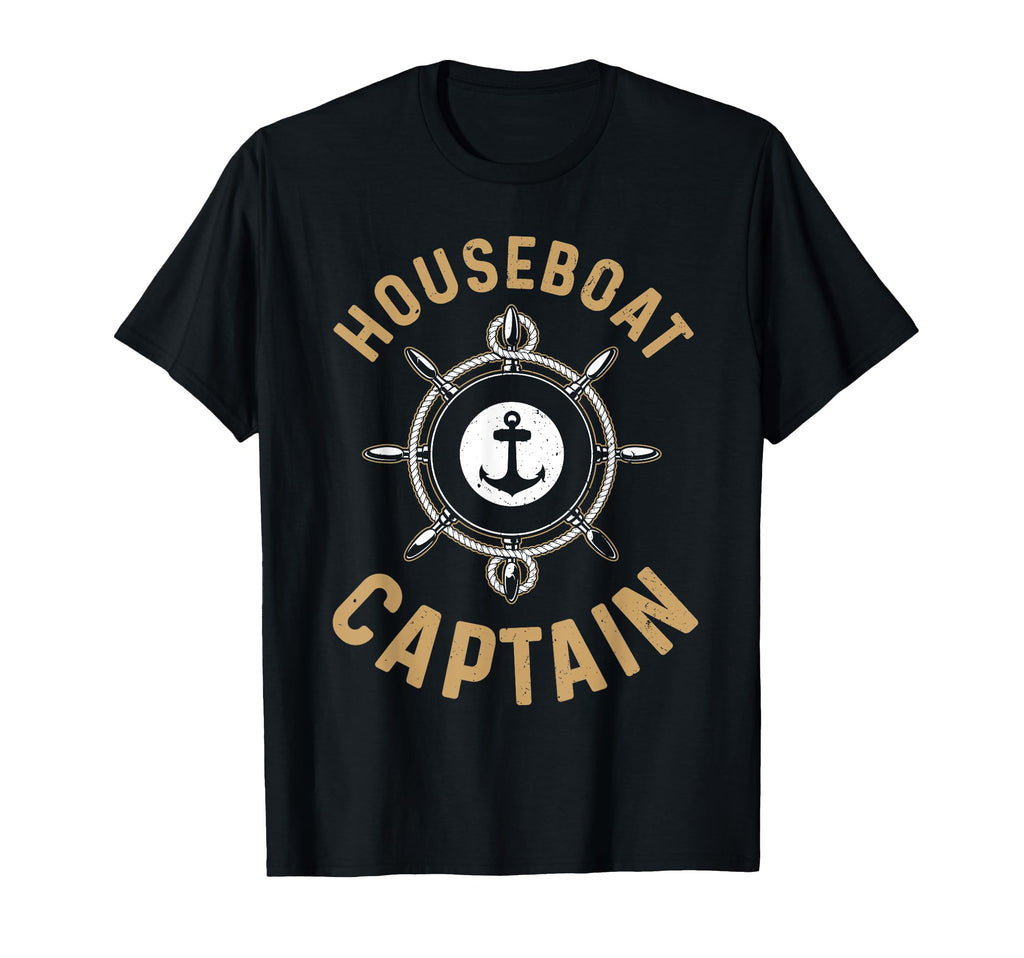 Houseboat Captain Houseboat Lover T-Shirt - Custom Art Print Unisex - T-Shirt, Sweatshirt, Hoodie