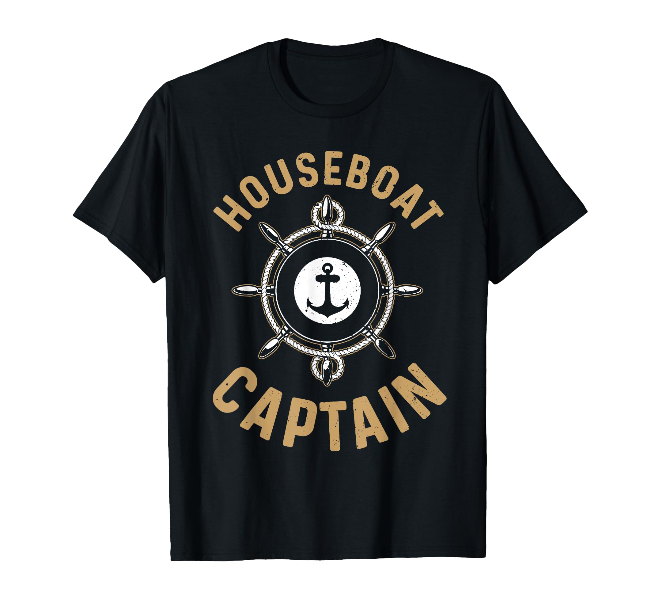 Houseboat Captain Houseboat Lover T-Shirt - Custom Art Print Unisex - T-Shirt, Sweatshirt, Hoodie