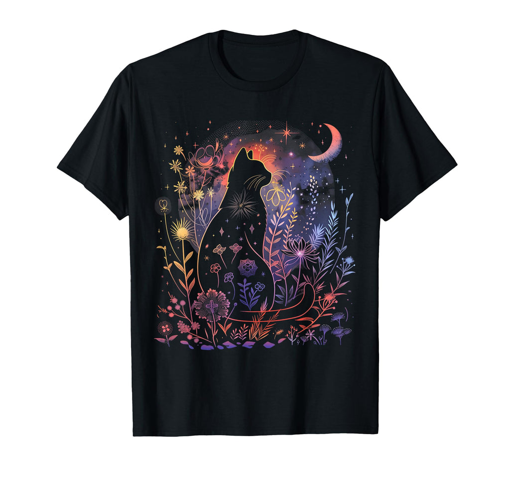 Halloween Black Cat Costume T-Shirt - Casual Everyday Wear Men Women - T-Shirt, Sweatshirt, Hoodie