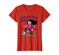 Soccer Hair Dont Care Soccer T-Shirt - Graphic Print Unisex - T-Shirt, Sweatshirt, Hoodie