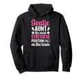 Funny Soccer Goalie Aunt Soccer Hoodie - Minimalist Print for Adults - T-Shirt, Sweatshirt, Hoodie