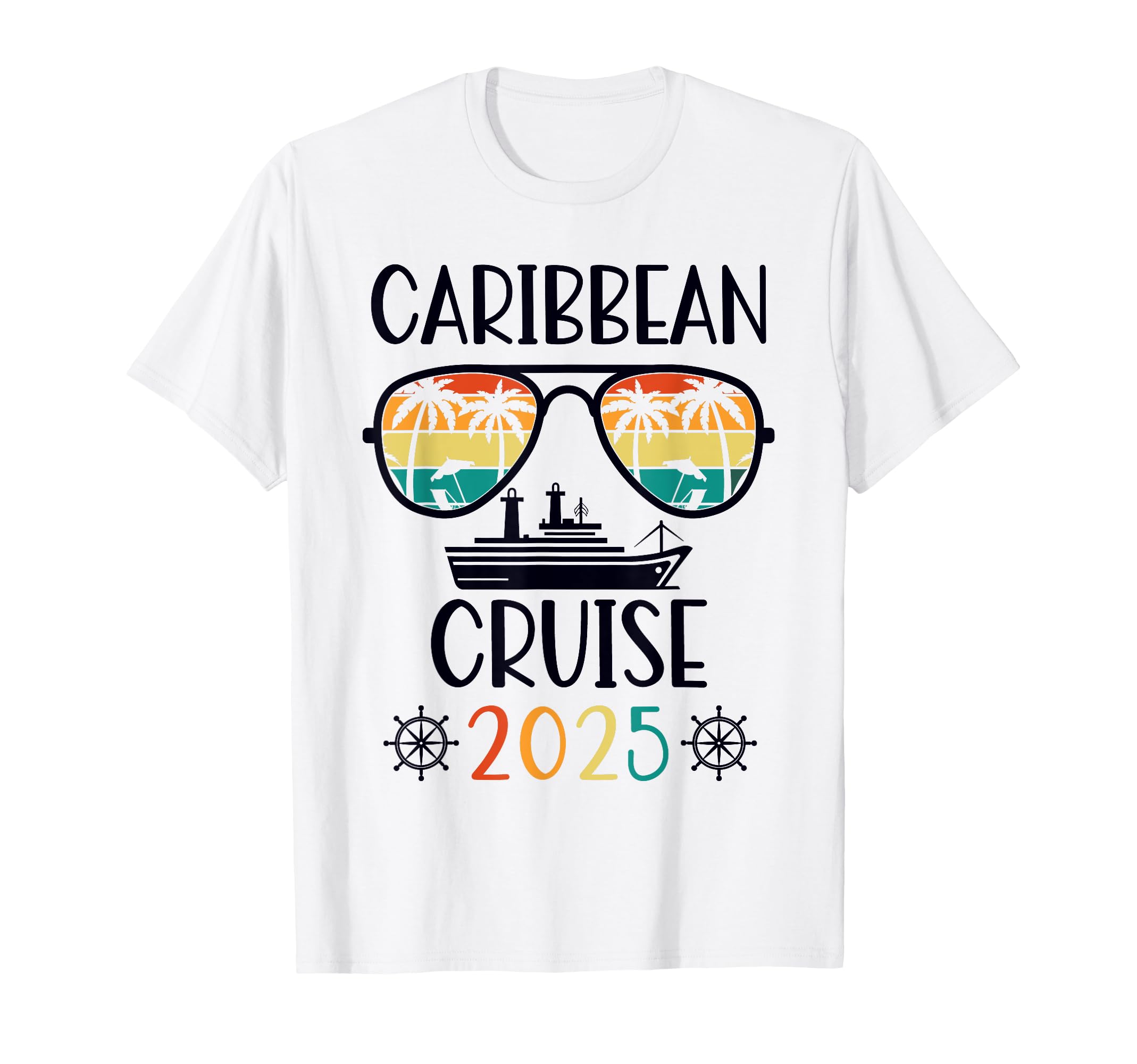 Caribbean Cruise 2025 Vacation T-Shirt - Fun Novelty Design for Adults - T-Shirt, Sweatshirt, Hoodie