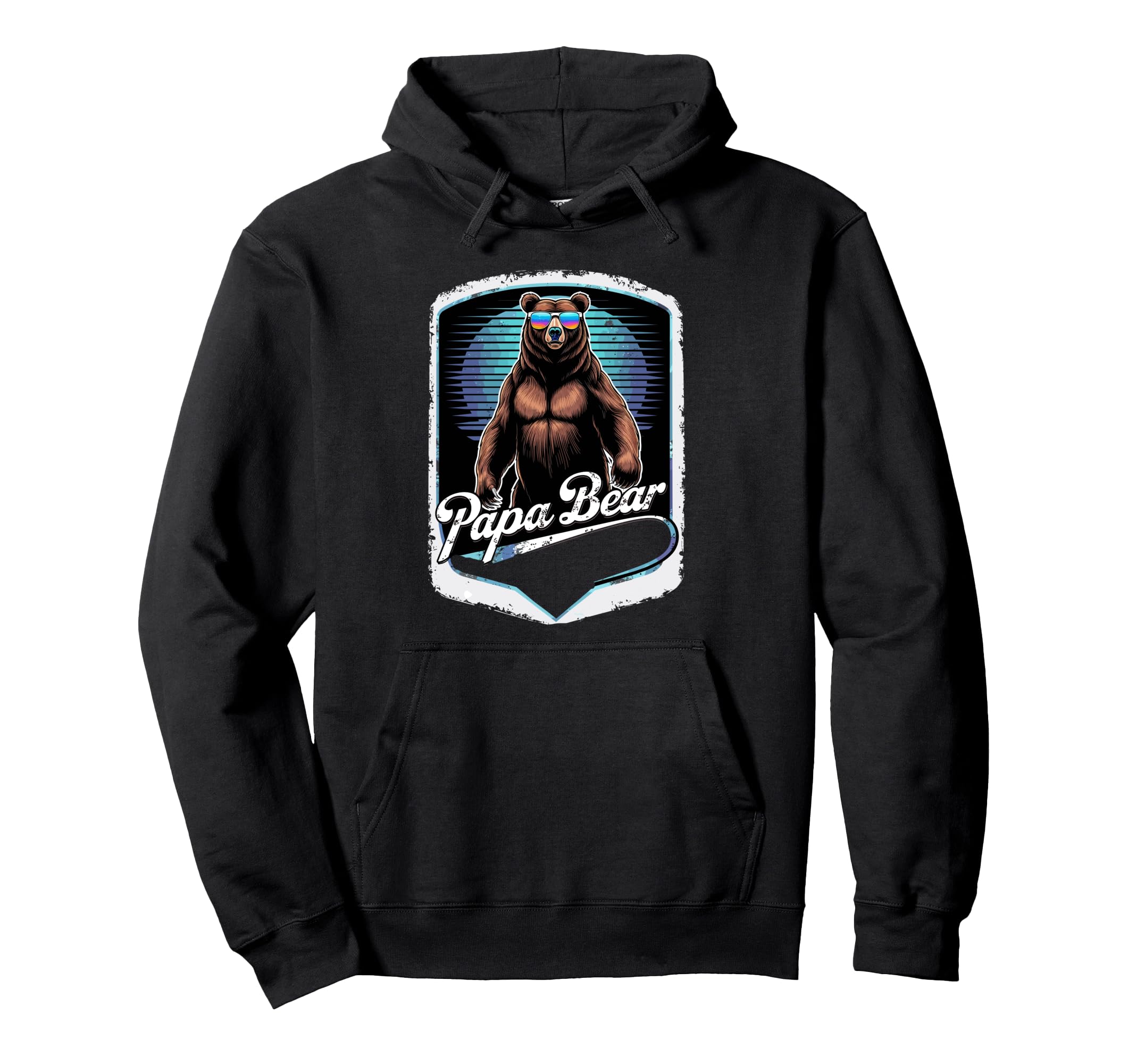 Papa Bear Husband Father Family Hoodie - Fun Novelty Design Men Women - T-Shirt, Sweatshirt, Hoodie