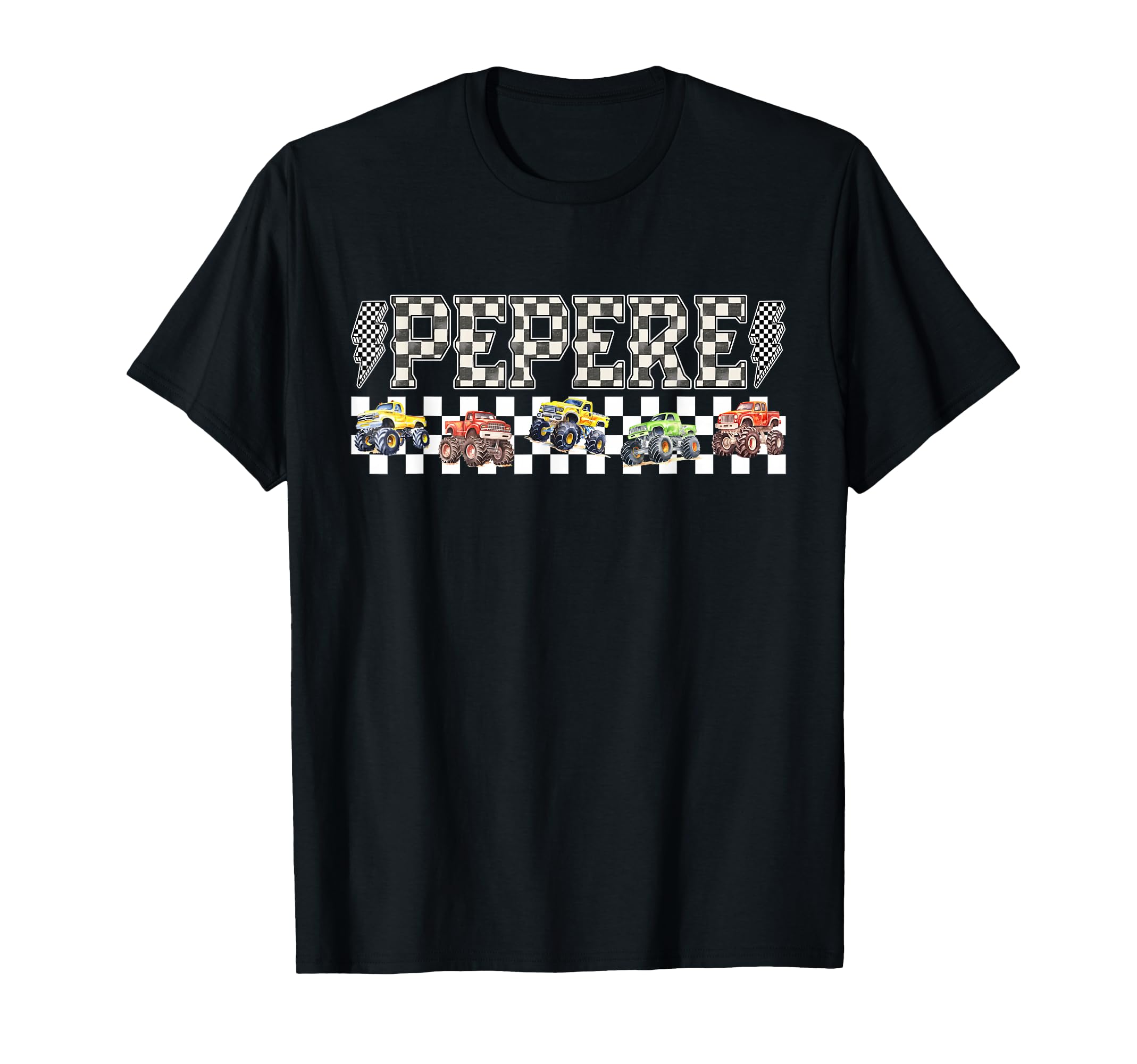 Pepere Monster Truck Family Crew Birthday T-Shirt - Graphic Print Unisex - T-Shirt, Sweatshirt, Hoodie