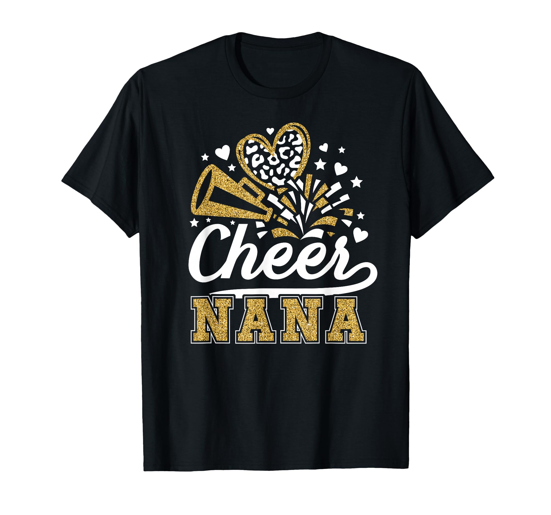 Cheer Nana Cheerleader Nana Grandma T-Shirt - Casual Everyday Wear Unisex - T-Shirt, Sweatshirt, Hoodie