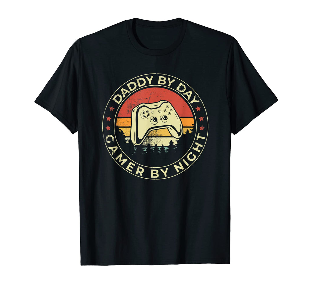 Daddy Day Gamer Night Dad Father T-Shirt - Custom Art Print for Adults - T-Shirt, Sweatshirt, Hoodie