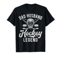 Dad Husband Hockey Legend Hockey Dad T-Shirt - Aesthetic Graphic for Adults - T-Shirt, Sweatshirt, Hoodie