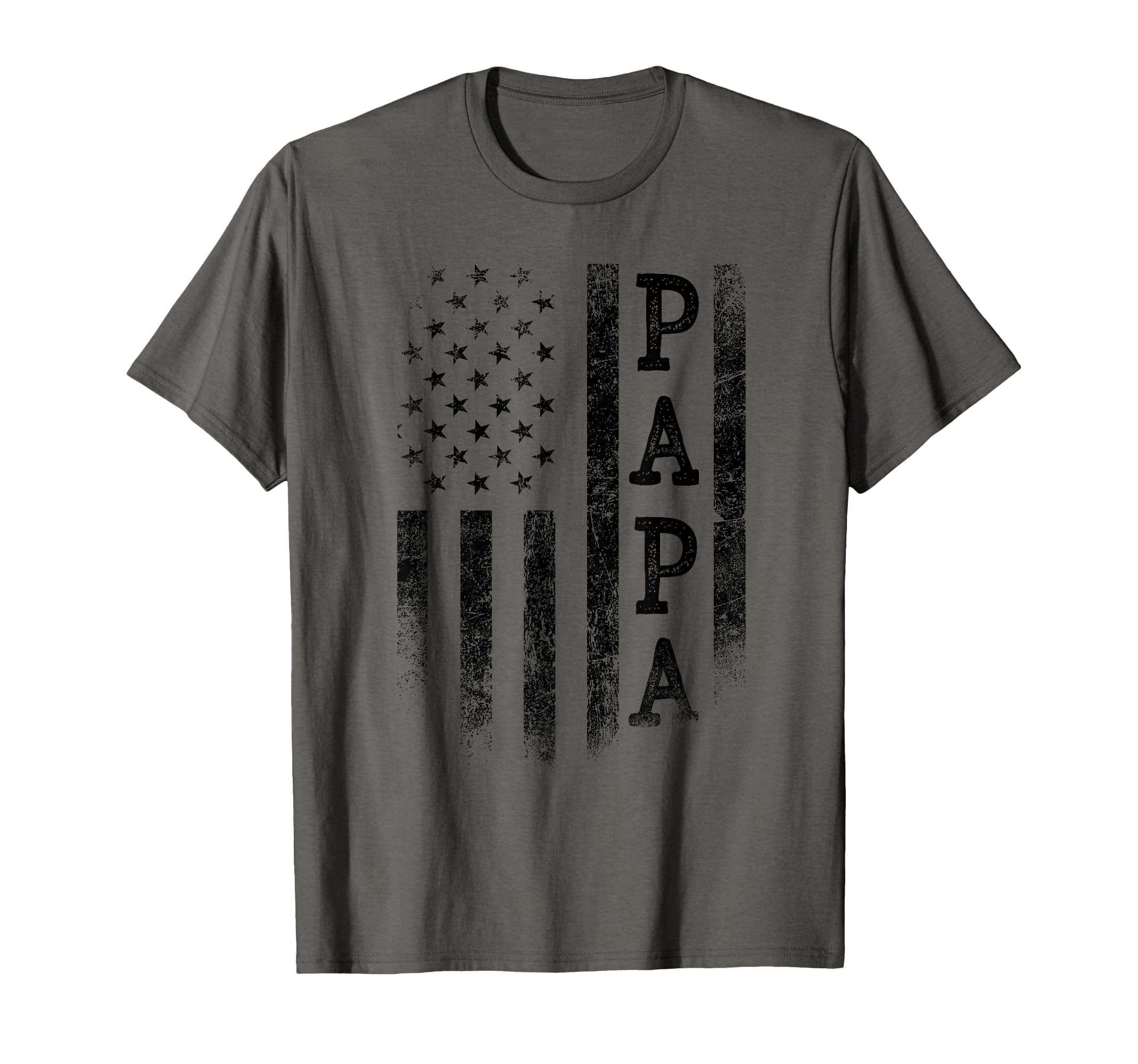 Papa Patriotic American Usa Flag T-Shirt - Graphic Print for Adults - T-Shirt, Sweatshirt, Hoodie