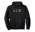Peace Love Twins Fathers Day Dad Hoodie - Aesthetic Graphic for Adults - T-Shirt, Sweatshirt, Hoodie