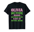 Badass Olivia Name Unique Nickname T-Shirt - Graphic Print for Adults - T-Shirt, Sweatshirt, Hoodie
