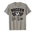 Soccer Lil Sis Matching Family Soccer T-Shirt - Minimalist Print Unisex - T-Shirt, Sweatshirt, Hoodie