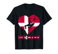 Danish Soccer Team Heart Denmark T-Shirt - Graphic Print Men Women - T-Shirt, Sweatshirt, Hoodie