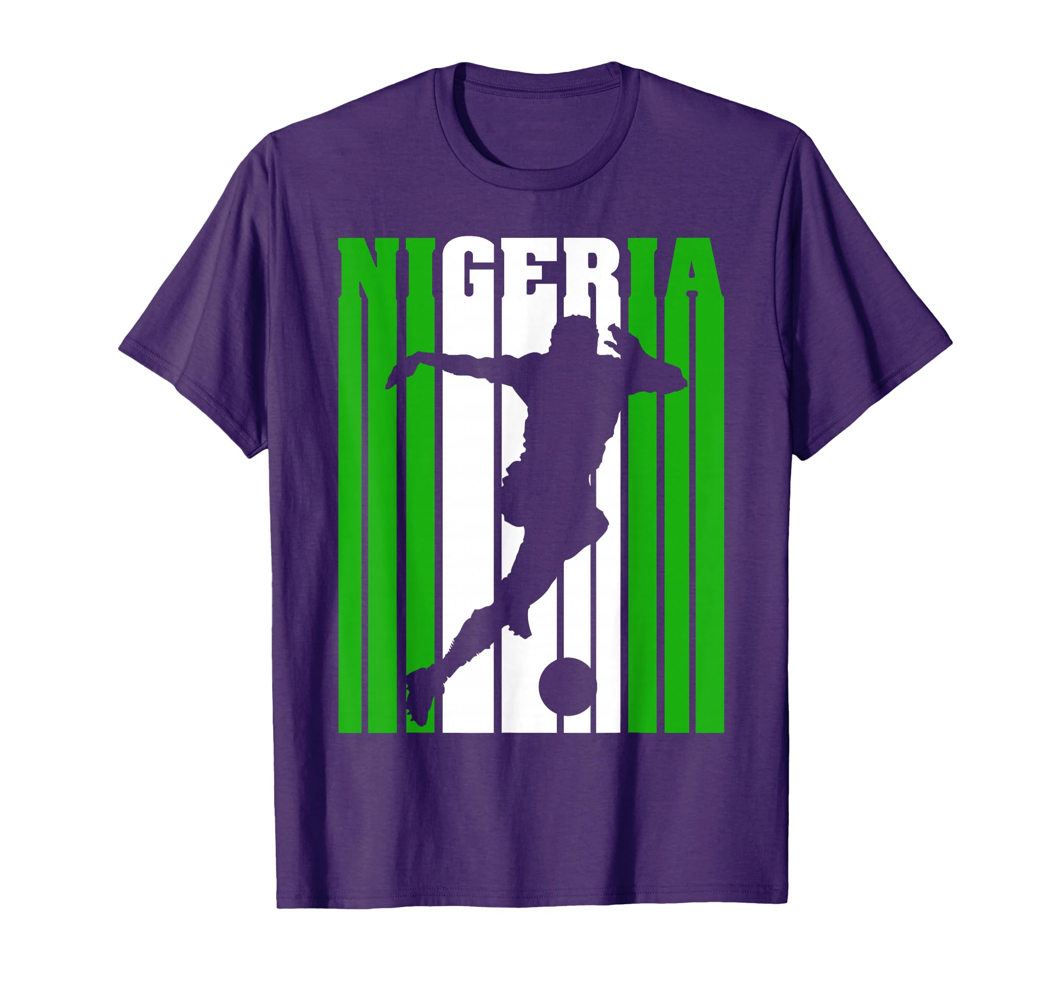 Nigeria Nigerian Flag Soccer Football T-Shirt - Unique Graphic for Adults - T-Shirt, Sweatshirt, Hoodie