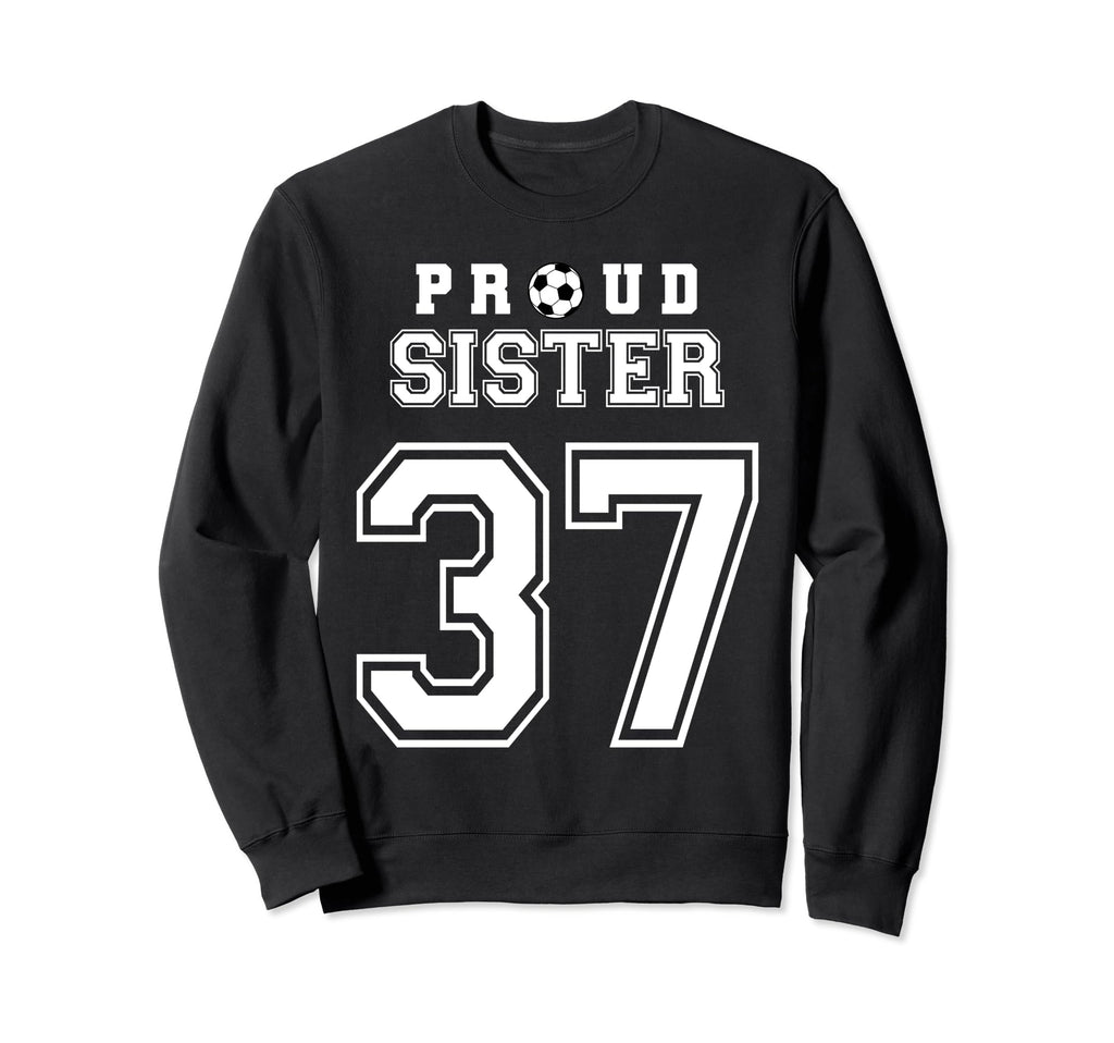 Number 37 Custom Proud Soccer Futbol Sweatshirt - Graphic Print for Adults - T-Shirt, Sweatshirt, Hoodie