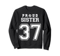 Number 37 Custom Proud Soccer Futbol Sweatshirt - Graphic Print for Adults - T-Shirt, Sweatshirt, Hoodie