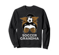 Funny Soccer Grandma Leopard Sweatshirt - Casual Everyday Wear Men Women - T-Shirt, Sweatshirt, Hoodie