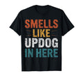 Smells Like Updog Here Funny Dad T-Shirt - Casual Everyday Wear for Adults - T-Shirt, Sweatshirt, Hoodie