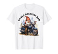 Motorcycle Gnome World Greatest Dad T-Shirt - Custom Art Print for Adults - T-Shirt, Sweatshirt, Hoodie