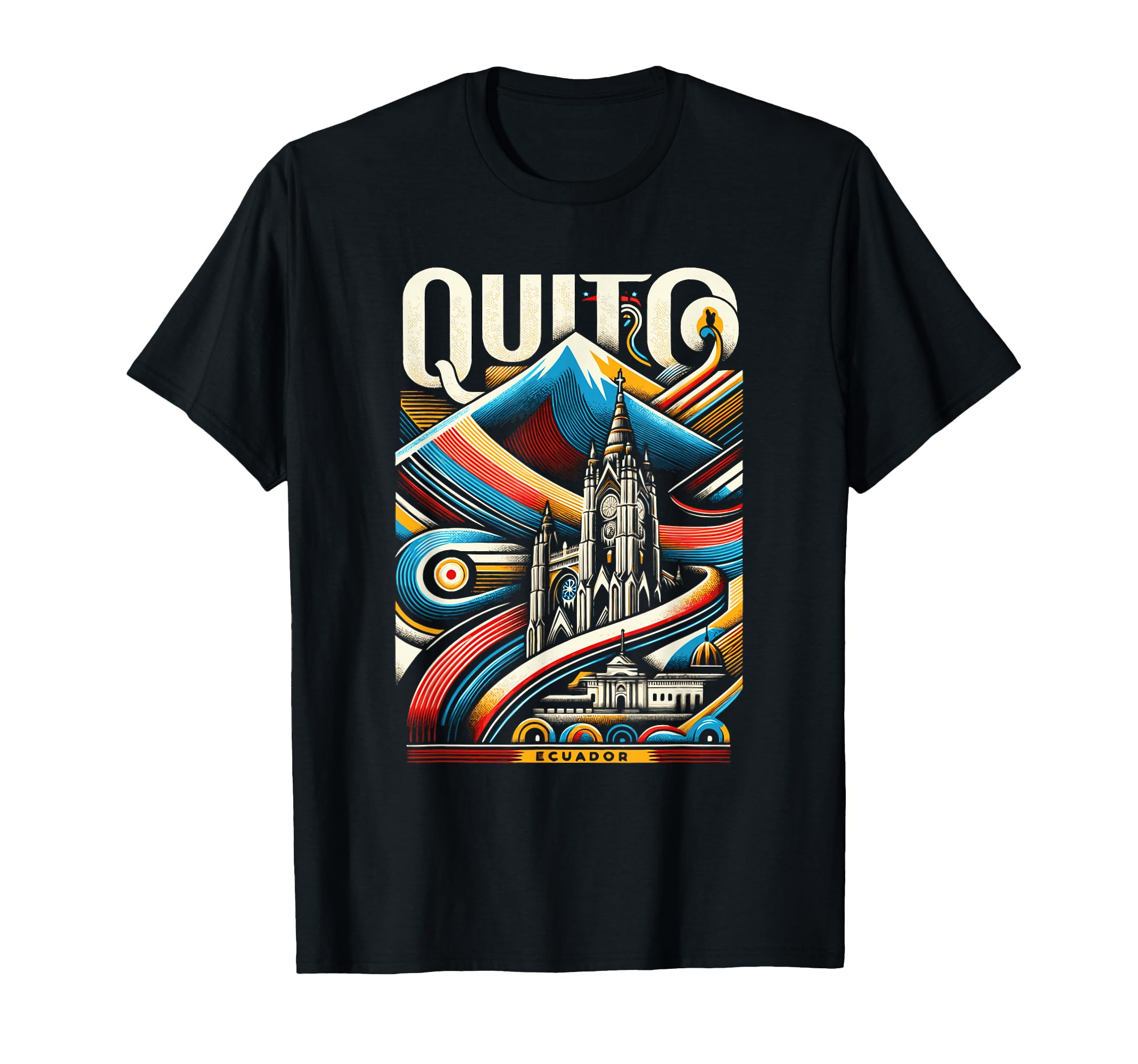 Quito Ecuador Traditional Souvenir T-Shirt - Novelty Apparel Men Women - T-Shirt, Sweatshirt, Hoodie