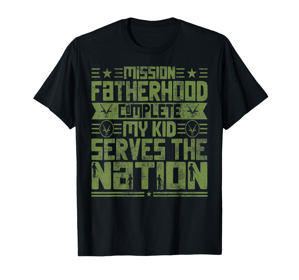 Proud Military Dad American Usa Flag T-Shirt - Unique Graphic for Adults - T-Shirt, Sweatshirt, Hoodie