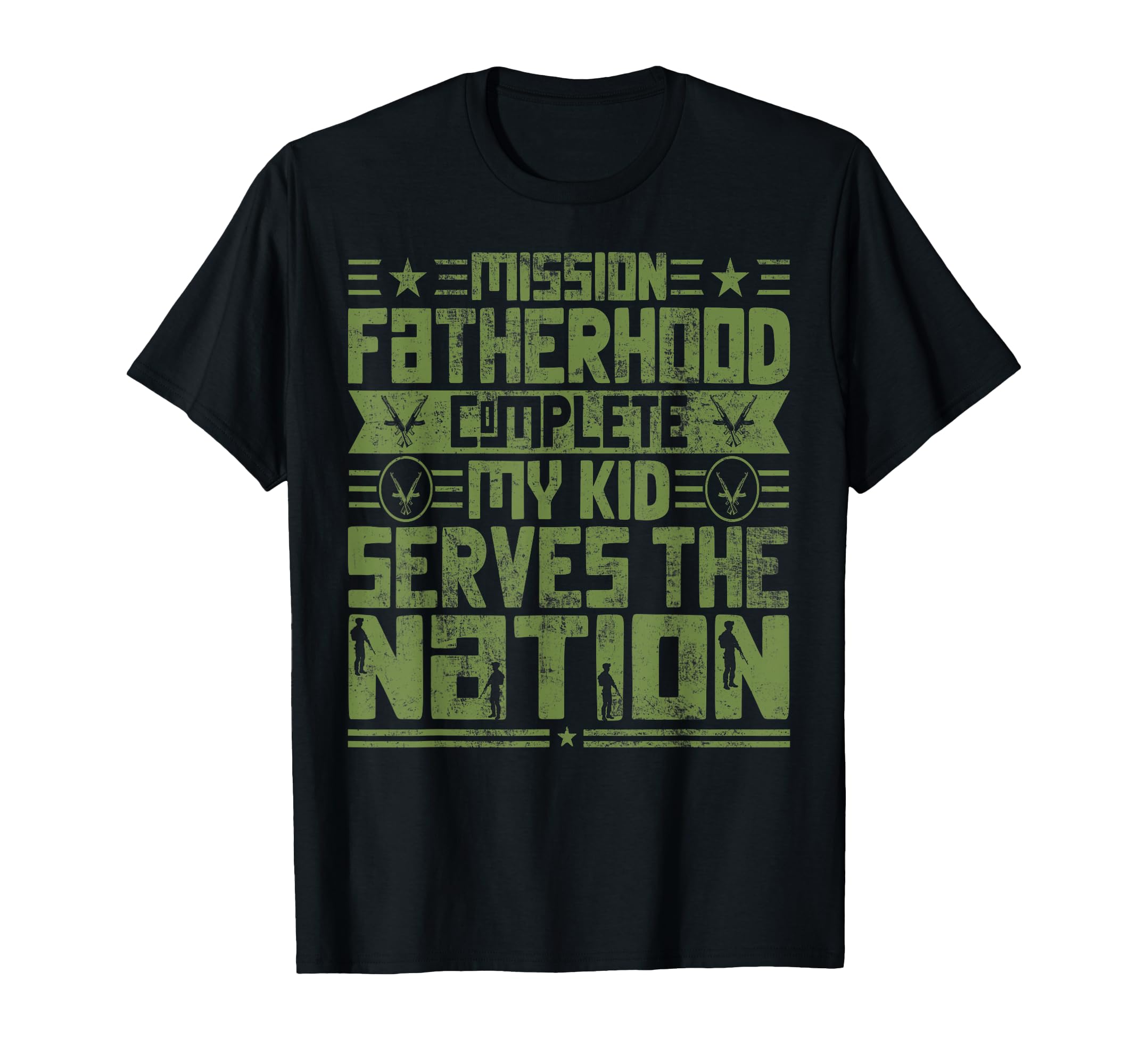 Proud Military Dad American Usa Flag T-Shirt - Unique Graphic for Adults - T-Shirt, Sweatshirt, Hoodie