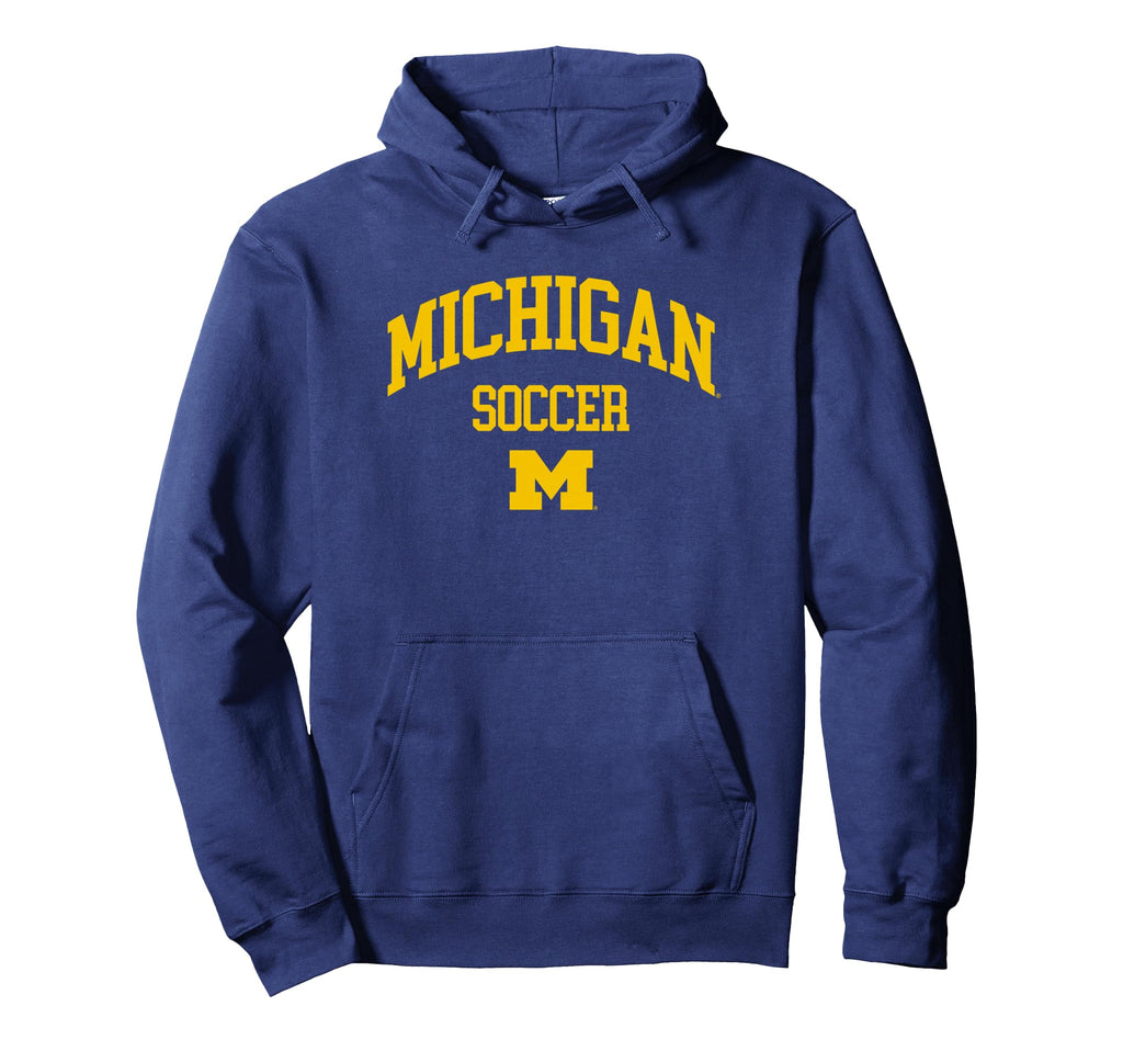 University Michigan Wolverines U M Soccer Hoodie - Trendy Graphic Unisex - T-Shirt, Sweatshirt, Hoodie