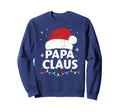 Papa Grandpa Claus Lights Matching Sweatshirt - Novelty Apparel for Adults - T-Shirt, Sweatshirt, Hoodie