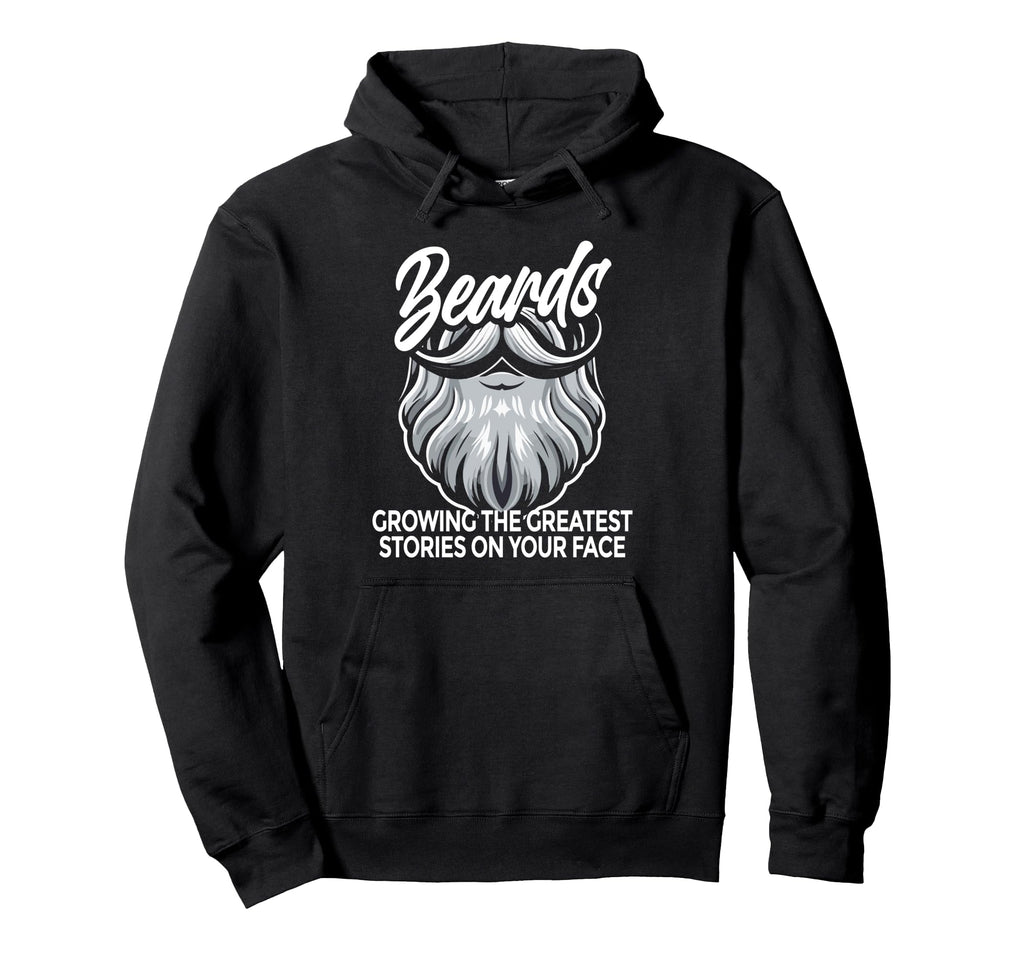 Bearded Facial Hair Fathers Day Dad Hoodie - Aesthetic Graphic for Adults - T-Shirt, Sweatshirt, Hoodie