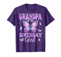 Grandpa Birthday Butterfly Family T-Shirt - Casual Everyday Wear Men Women - T-Shirt, Sweatshirt, Hoodie