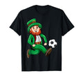 Irish Leprechaun Playing Soccer St T-Shirt - Graphic Print for Adults - T-Shirt, Sweatshirt, Hoodie